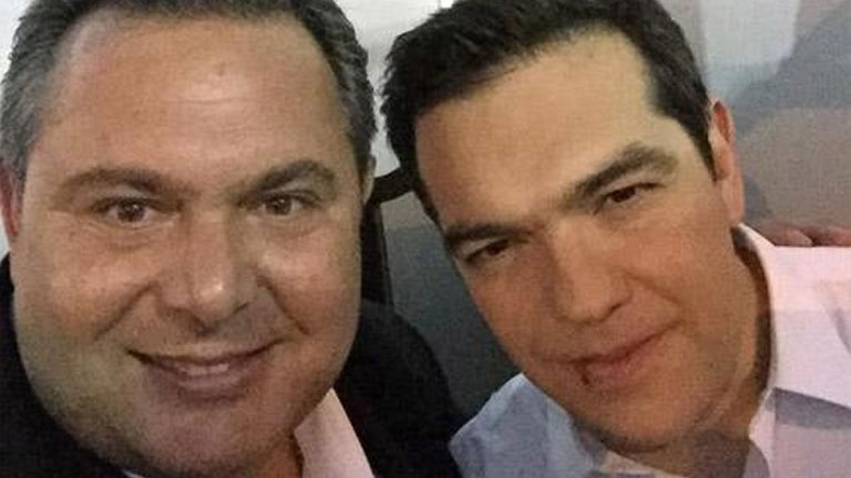 Selfie πριν την ομιλία στο Σύνταγμα