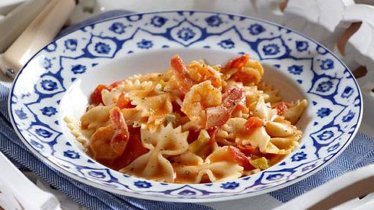 Γαρίδες με φαρφάλες