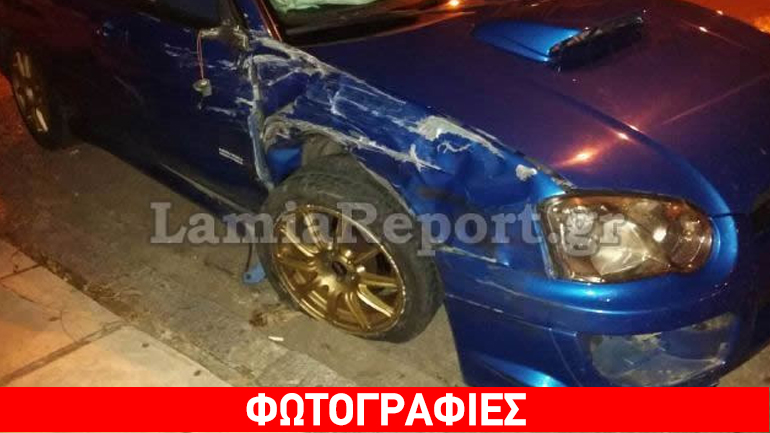 Τροχαίο στη Λαμία: Subaru «καρφώθηκε» σε παρκαρισμένο τζιπ