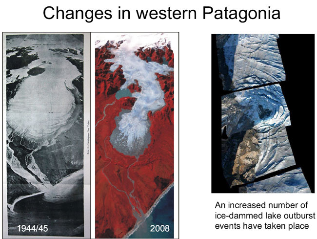 Συρρίκνωση παγετώνα στην Παταγονία 