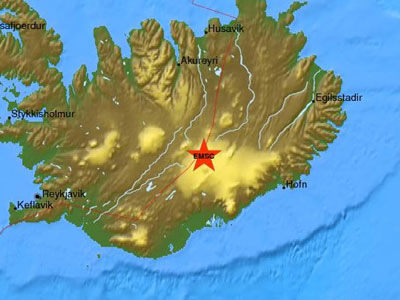 Σεισμός 5,4R στην Ισλανδία
