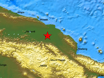 Σεισμός 5,9 R στην Παπούα- Νέα Γουινέα