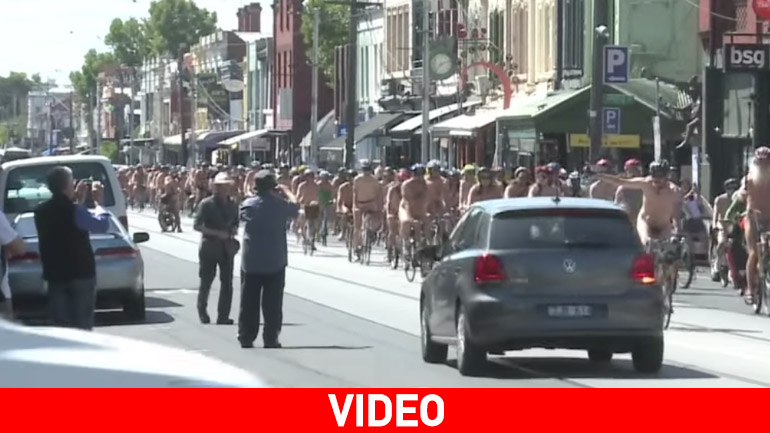 Γυμνή ποδηλατοδρομία στη Μελβούρνη