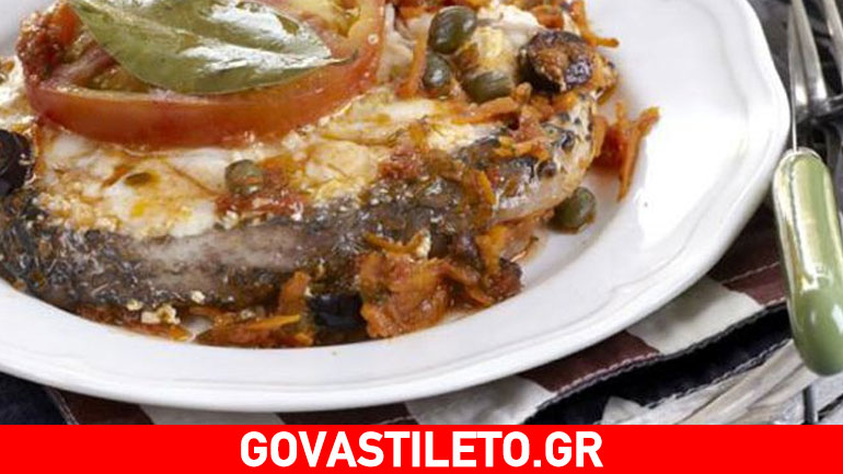 Σφυρίδα(ή μπακαλιάρος) αλά Σπετσιώτα