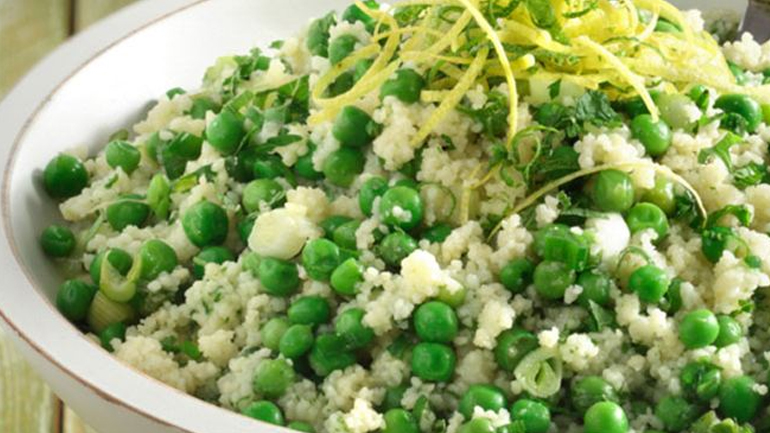 Αρακάς με κουσκούς και δυόσμο