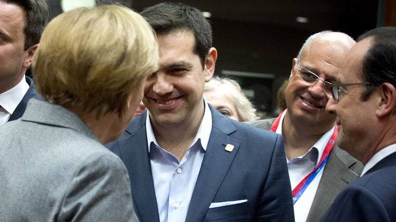 Στον αέρα η συνάντηση Τσίπρα-Μέρκελ-Ολάντ