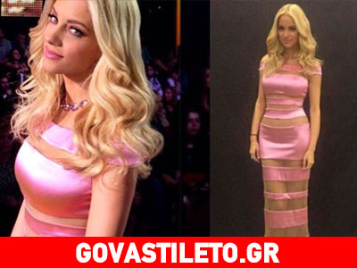 Οι λεπτομέρειες του σέξι look της Δούκισσας Νομικού στο 8ο live του «Dancing with the stars 5»