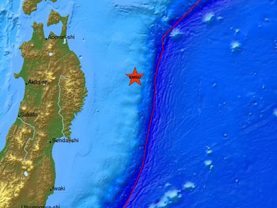 Σεισμός 6,3R στις βορειοανατολικές ακτές της Ιαπωνίας
