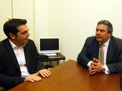 Συνάντηση Τσίπρα-Καμμένου για τα μη εξυπηρετούμενα δάνεια Συνάντηση Τσίπρα-Καμμένου για τα μη εξυπηρετούμενα δάνεια