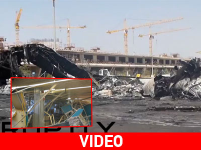 Εικόνες καταστροφής στο αεροδρόμιο της Τρίπολης Εικόνες καταστροφής στο αεροδρόμιο της Τρίπολης