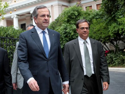 Συνάντηση Σαμαρά-Βενιζέλου-Χαρδούβελη