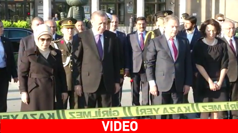 Στον τόπο της τραγωδίας ο Ερντογάν