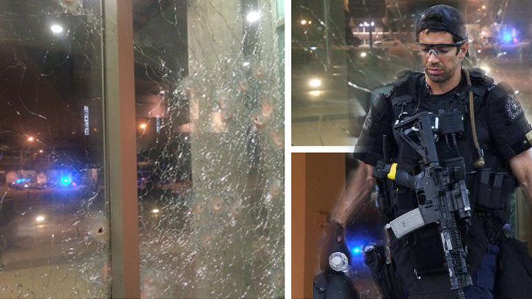 Επίλεκτοι σκοπευτές «εξουδετέρωσαν» τον ύποπτο επίθεσης στην αστυνομία του Ντάλας Επίλεκτοι σκοπευτές «εξουδετέρωσαν» τον ύποπτο επίθεσης στην αστυνομία του Ντάλας