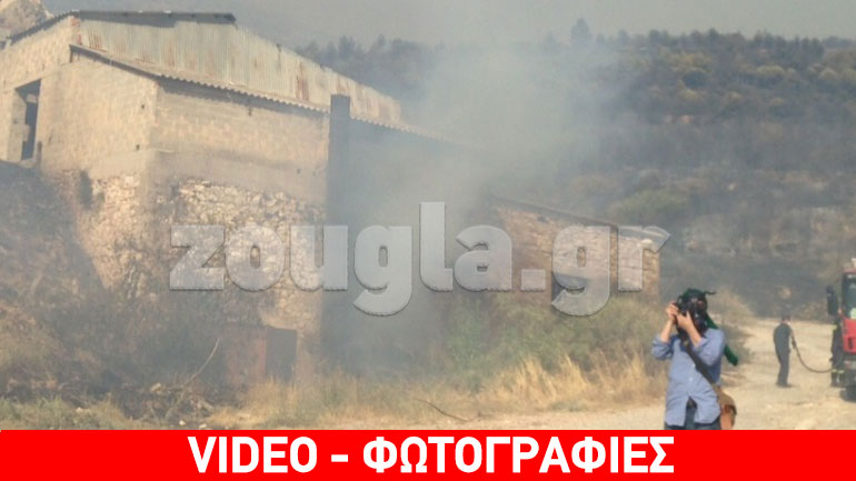 Στις φλόγες λατομείο στην Αργυρούπολη