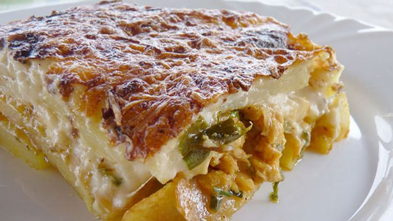 Mουσακάς…παραλλαγή (με λαχανικά και κοτόπουλο)