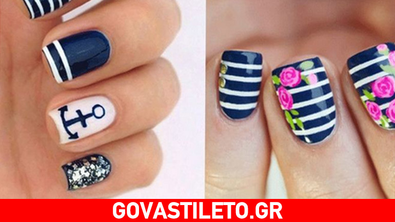 H άνοιξη φέρνει το ριγέ μανικιούρ!