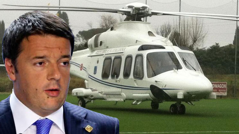 Αιφνίδια… προσγείωση του ελικοπτέρου του Ρέντσι σε γήπεδο!