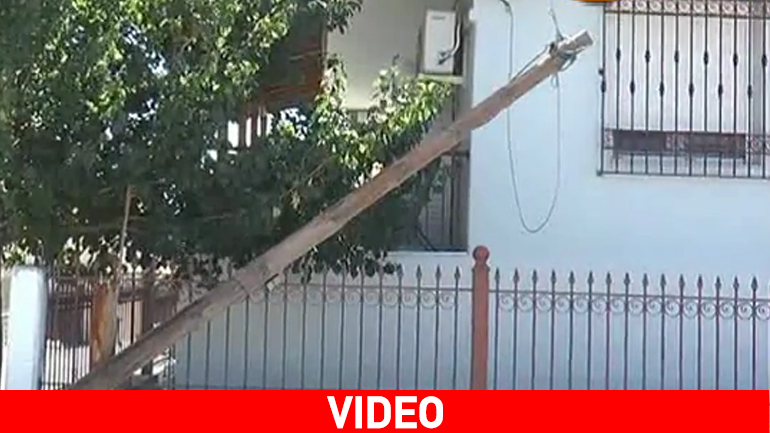 Αιωρούμενη… κολόνα σε σπίτι στη Χαλκιδική