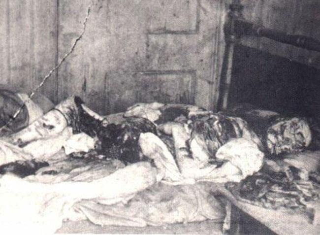 Φωτογραφία της αστυνομίας από το κατακρεουργημένο πτώμα της Mary Kelly