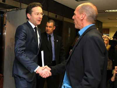 Συνάντηση Βαρουφάκη-Ντάισελμπλουμ πριν από την έναρξη του Eurogroup