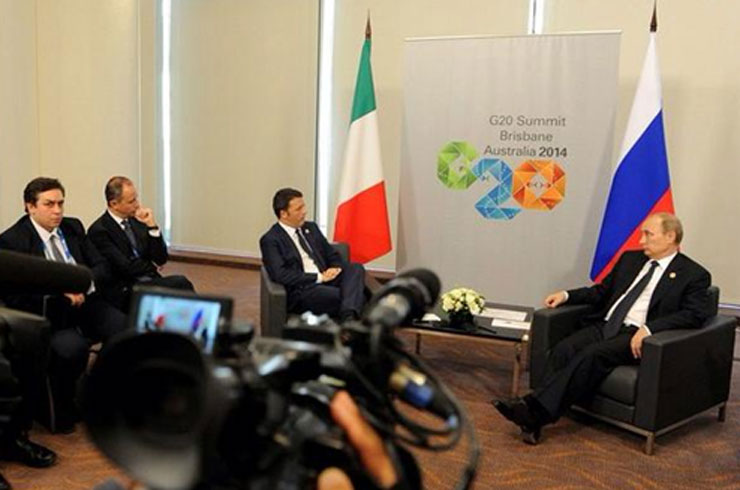 Συνάντηση Πούτιν-Ρέντσι στο περιθώριο της διάσκεψης G20 στο Μπρισμπέην