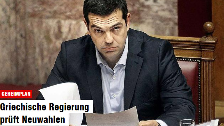 Bild: Το σενάριο των εκλογών εξετάζει η ελληνική κυβέρνηση