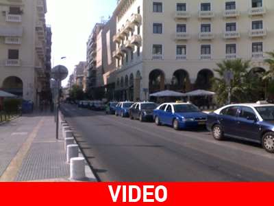 Καυγάς για το αλαλούμ στο κέντρο της Θεσσαλονίκης