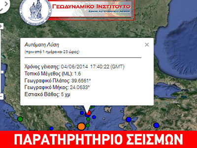 Νέος σεισμός 4,3R ανοικτά της Χαλκιδικής