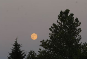 Εικόνα της πανσέληνου από τα Τρίκαλα
