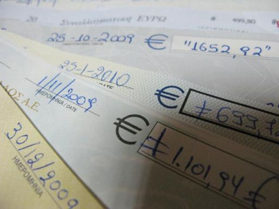 Αύξηση 133,6% στις ακάλυπτες επιταγές τον Ιούλιο