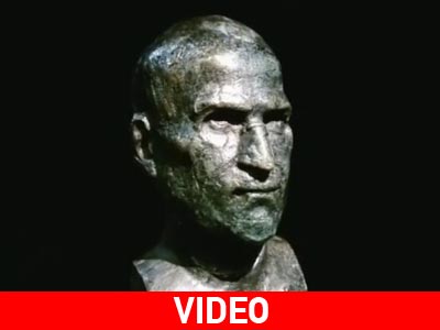 Το άγαλμα για τον Steve Jobs