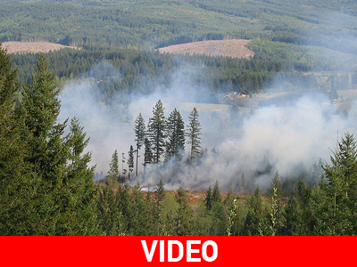 Απειλήθηκαν σπίτια από φωτιά στην Αγ. Τριάδα Θεσσαλονίκης