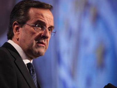 Προεκλογική ομιλία Σαμαρά στο Σύνταγμα