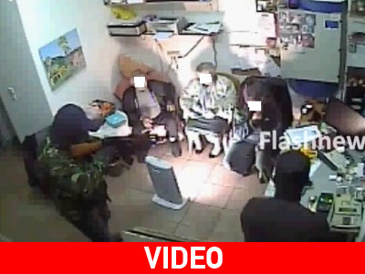 Καρέ-καρέ ληστεία με καλάσνικοφ σε βενζινάδικο