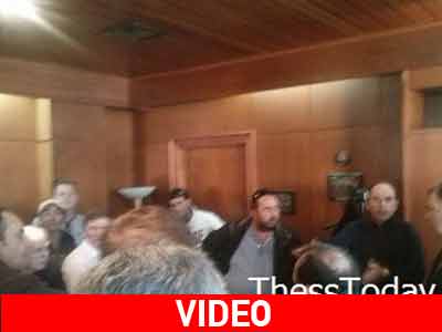 Ένταση στα γραφεία της ΕΒΖ στη Θεσσαλονίκη