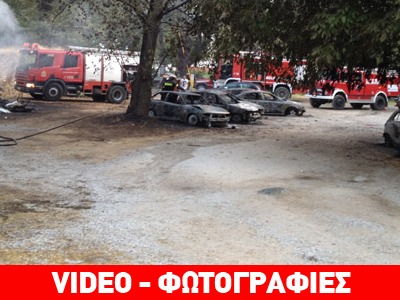 Εμπρηστής έβαλε φωτιά σε 16 οχήματα και μία βάρκα