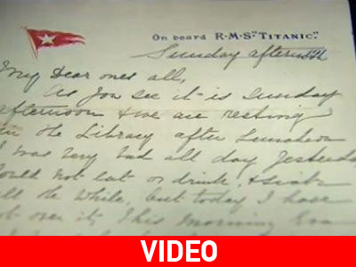 Σε δημοπρασία το τελευταίο γράμμα του Τιτανικού πριν τη βύθιση