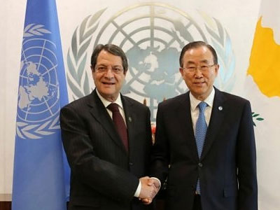 Συνάντηση του Αναστασιάδη- Μπαν Κι Μουν στις Βρυξέλλες