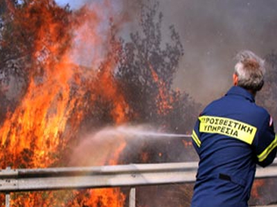 Πυρκαγιές σε Αιτωλοακαρνανία και Κύθνο