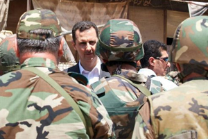 Ο Άσαντ με τους στρατηγούς
