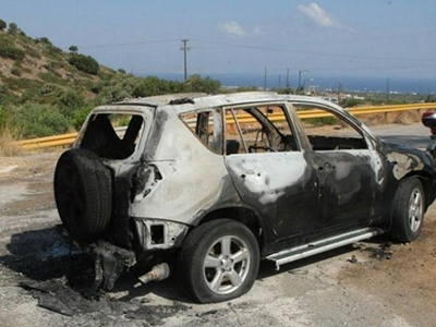 Ταυτοποιήθηκε το καμένο τζιπ