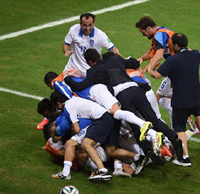 Οι πανηγυρισμοί των Ελλήνων