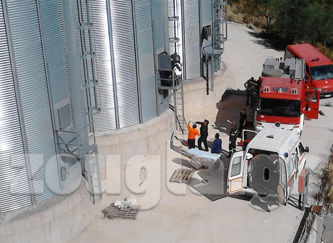 Φορείο στον τόπο του δυστυχήματος