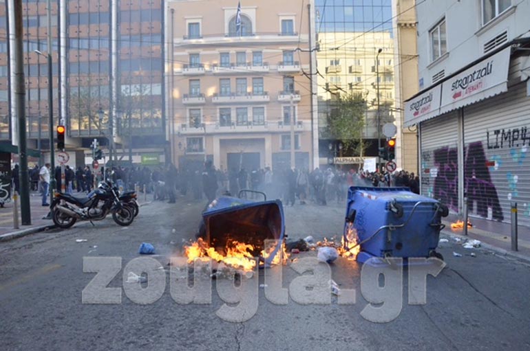 Φωτιά σε κάδους ανακύκλωσης