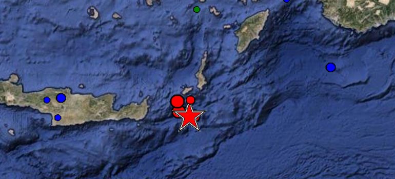 To επίκεντρο της σεισμικής δόνησης