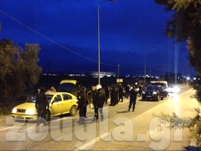 Αστυνομική κινητοποίηση στη Λ. Λαυρίου