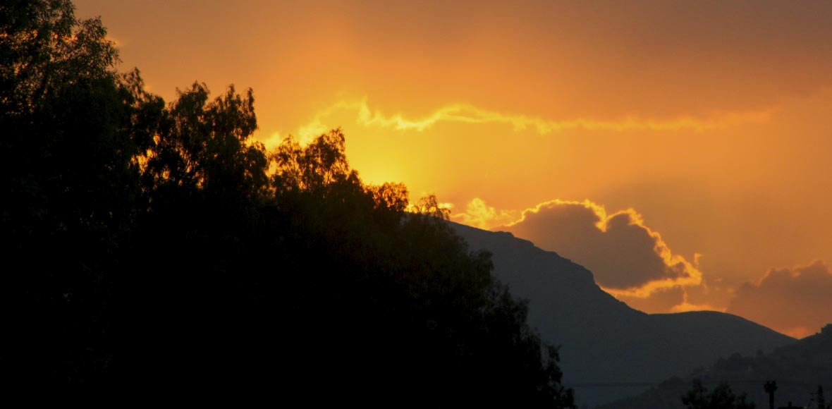 Hλιοβασίλεμα στην Αργολίδα