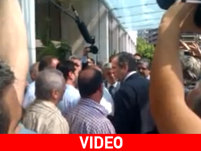 H άφιξη Σαμαρά στο Προσυνέδριο της ΝΔ