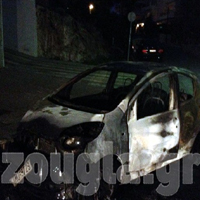 Το Citroen που βρέθηκε καμένο