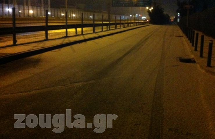 Το' στρωσε στον παράδρομο της Ε.Ο. Αθηνών-Λαμίας